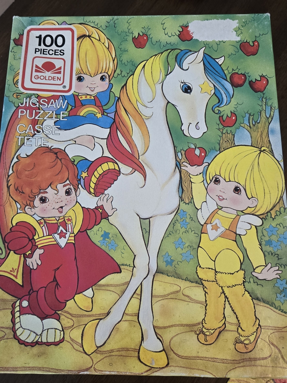 100-Piece Kids Jigsaw Puzzle - Rainbow Horse (White, Multicolor)